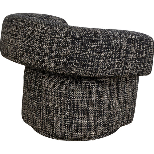 Kare Design Draaifauteuil Maye Bow zwart en wit