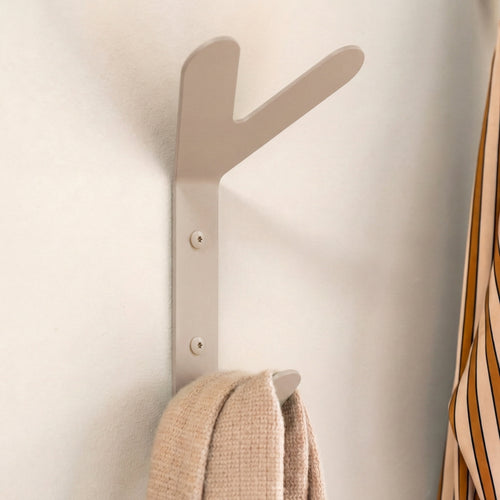 Spinder Design kapstok Frondo Haak - Silky Taupe - 3 haken