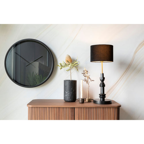Zuiver Time Bandit Klok/ Wandklok Rond 60 cm Zwart - vtwonen shop
