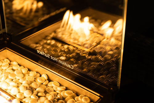 Cozy Living vuurhaard Lagos - carbon black - 51x51xH72 cm - 50 Mb