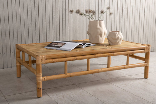 Rebellenclub salontafel hydra buiten - 120 x 70cm - naturel bamboe - vtwonen shop