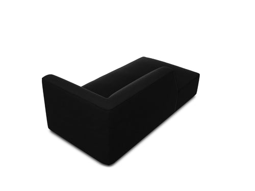 Micadoni linker meridiaan Ruby flueel, zwart - 180x93x69cm