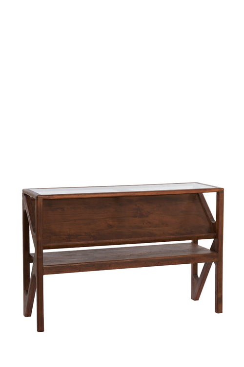 Light & Living tafel Yuki - bruin - 119x41x80 cm