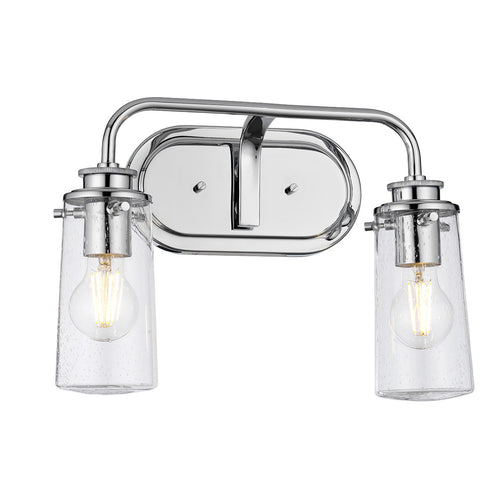 Braelyn Kichler 2-lichts wandlamp chroom IP44