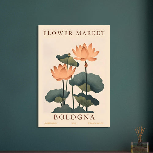 Artfulprints  Flower market - Bologna   poster 50x70 cm - vtwonen shop