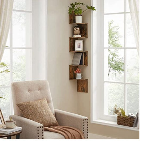 Furnilux Wandrek Bolt - Bruin - 19,5x19,5x123 cm - vtwonen shop