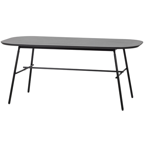 vtwonen eettafel Elegance - Mango Hout/metal - Zwart - 79x180x90 - vtwonen shop