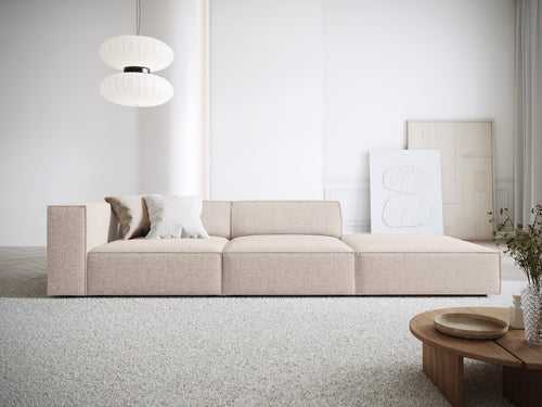 Cosmopolitan Design Rechte bank Arendal 4-zits, chenille, beige - 102x262x70cm