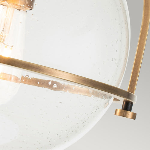 Elstead Hinkley Somerset Globe Plafondlamp Heritage Messing