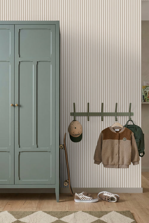 Sanders & Sanders behang geschilderde strepen beige - 50 x 900 cm - 935400