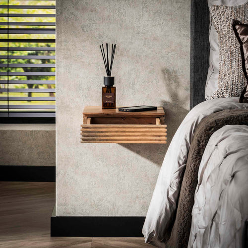 Giga Meubel Nachtkastje Layer XS - Naturel - Set van 2 - 30x25x8cm