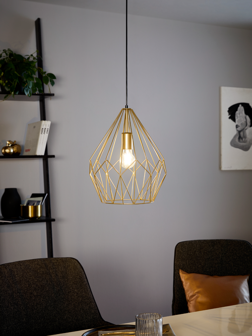 EGLO hanglamp Carlton - e27 - ø 31 cm - goud - vtwonen shop