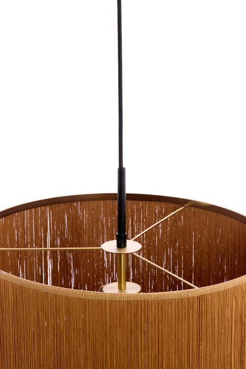 Light & Living hanglamp MALAIKA - bruin - Ø45x50cm