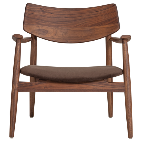 WOOOD fauteuil Bask - Walnoothout - Bruin - 72x69x70