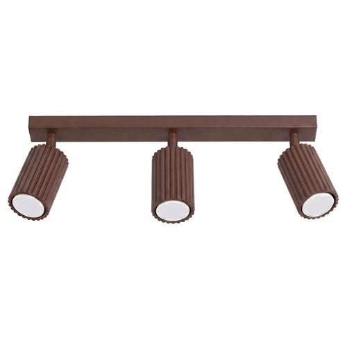 Sollux Lighting Plafondlamp KARBON 3L bruin - 45x6,5x16,5cm