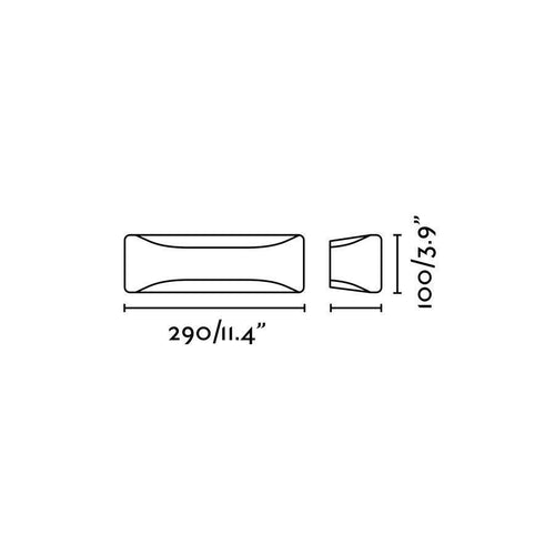 Faro View - 1 Licht Wandlamp Buiten Wit, Donkergrijs IP54, E27