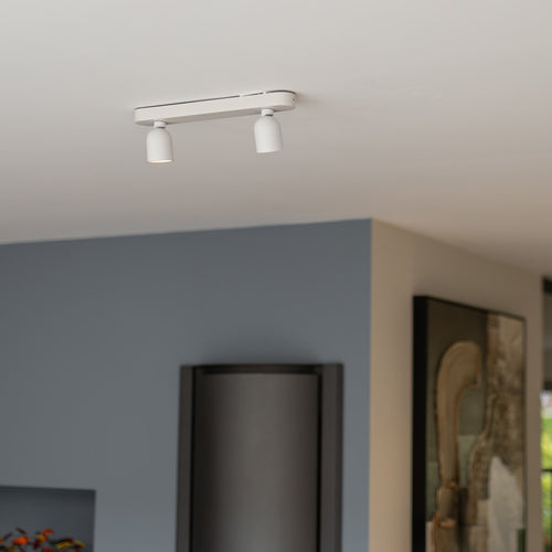 Atmooz plafondspot Nox 2 - wit - 38 x 5 x H 3 cm - geïntegreerde led