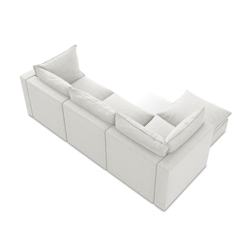 LaMiaSofa hoekbank links Ravenna - bouclé - wit - 255x165x77