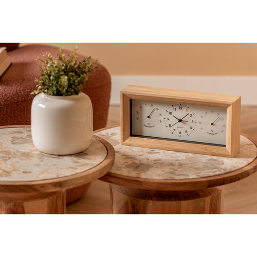 Karlsson wekker Neat Rectangle - wit - 26x5.4x12.8cm - Vaderdag - Vaderdagcadeau - Vaderdag cadeautje voor hem