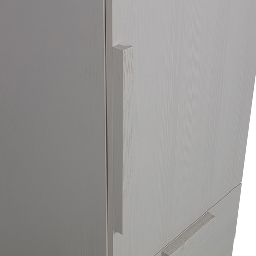 WOOOD kledingkast 1-deurs greep lang Rens - Noten/Grijs - 210x55x58