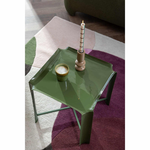 Leitmotiv bijzettafel Cadiz - groen - 41x41x41cm