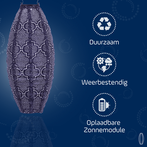 Lumiz solar lampion - paris set - 5 stuks - vtwonen shop