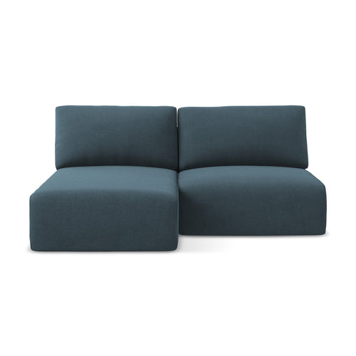 LaMiaSofa hoekbank links Ostia - textuurstof - jeans - 210x149x79