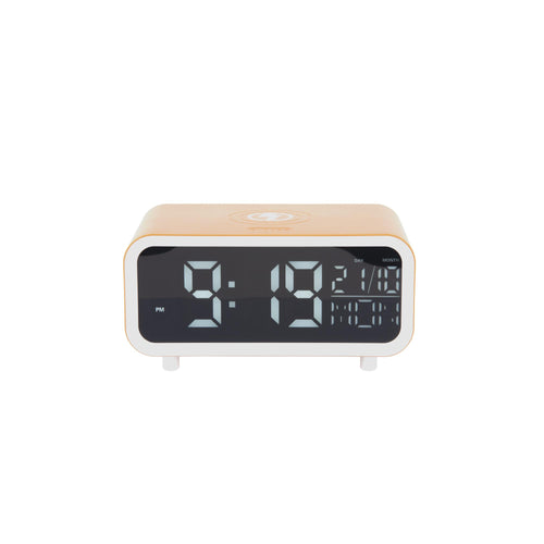 Karlsson wekker Chunky LED - geel - 17x11x8.6cm - Vaderdag - Vaderdagcadeau - Vaderdag cadeautje voor hem