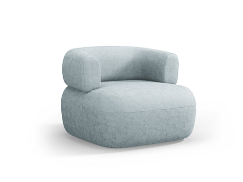 Micadoni Fauteuil Jenny chenille, lichtblauw - 88x90x73cm