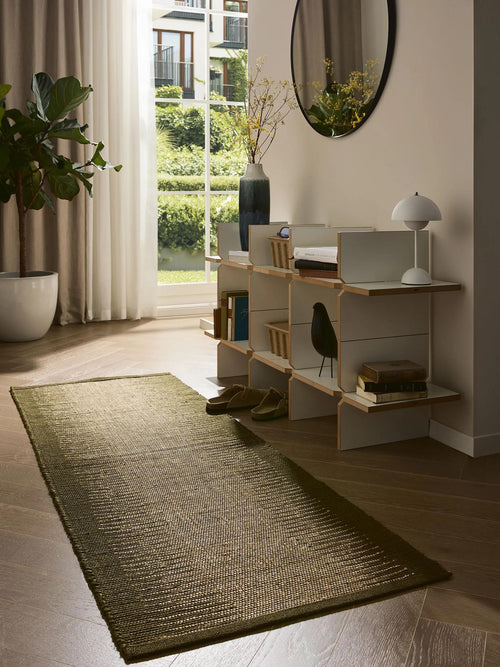 benuta jute loper Tulsi - groen - 70x200 cm