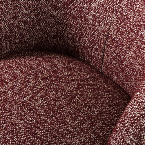 WOOOD draaifauteuil Serra - Melange Stof - Bordeauxrood - 68x70x77 - vtwonen shop