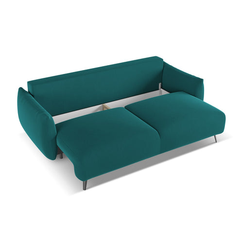 LaMiaSofa 3-zits slaapbank Genova - velours - marien - 230x105x86