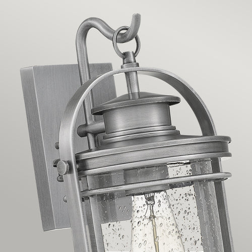 Elstead Quoizel Booker Outdoor Wandlantaarn Industrieel Aluminium, IP44