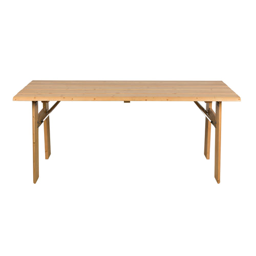 Zuiver Avenue Tuintafel/ Picknicktafel 180 x 79 cm Hout Opklapbaar Naturel/ Bruin - vtwonen shop