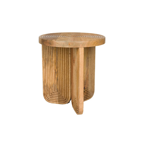 Housecraft living Maeze Bijzettafel Hout Rond 40 cm - Bruin - vtwonen shop