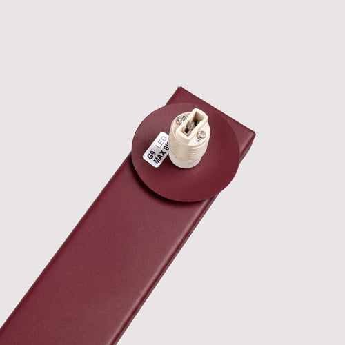 Sollux Lighting Plafondlamp YOLI 2 bordeaux - 34,5x12x14,5cm