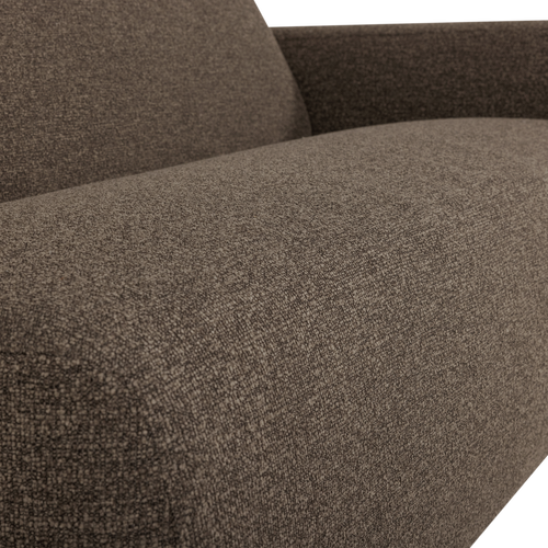 WOOOD 2-zits bank arm rechts Mojo Base - Bouclé - Bruin - 74x185x97