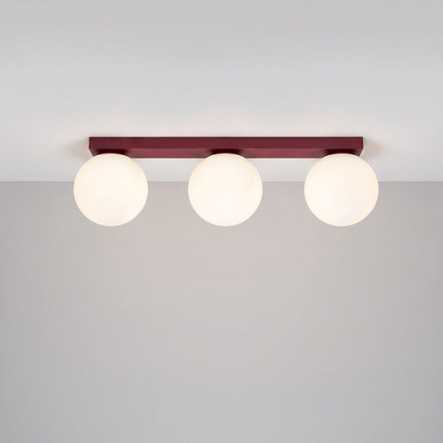 Sollux Lighting Plafondlamp YOLI 3 bordeaux - 50x12x14,5cm