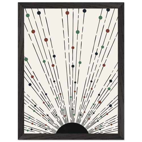 Artfulprints Poster met Lijst Boho wall art - Boho arches II   - 30x40 cm - Meerkleurig