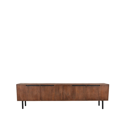 LABEL51 Tv-meubel Rio - Donkerbruin Mangohout - 220x40x60cm