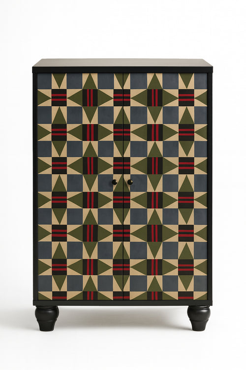 Dressoir met 2 deuren van gemelamineerd MDF en soft-close MARCUS