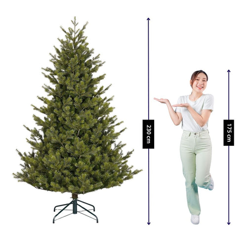 Black Box Trees Clive Kerstboom - Kunstboom met Bruine Takjes en Groene Naaldjes - Kerstversiering voor Binnen - Scharnierconstructie voor Vlotte