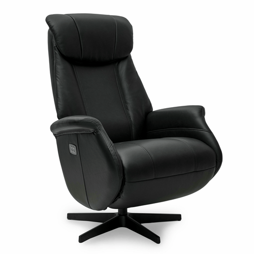 Furnhouse elektrische relaxfauteuil Bonanza - Zwart - Draaibaar - 83x76x115
