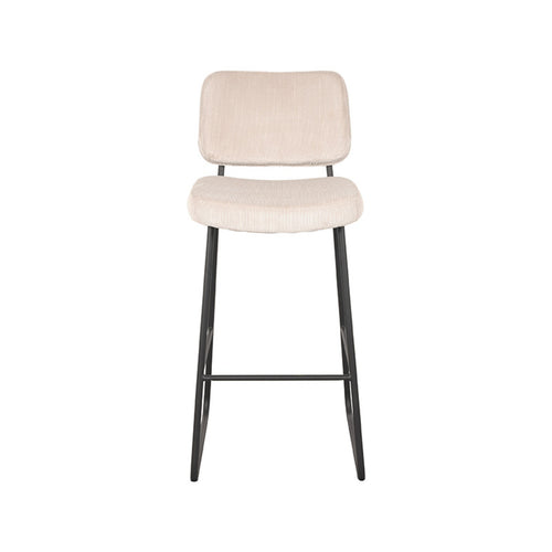 LABEL51 Barkruk Noah - Naturel Ribcord - Zithoogte 78cm - Set van 2