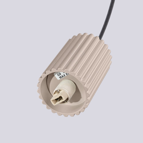 Sollux Lighting Hanglamp HALO 2P taupe - 15x15x120cm