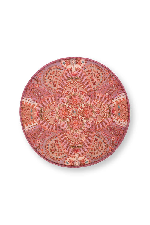 Pip Studio Poef Rosa Rani Roze Fluweel 40 x 40 x 45 cm