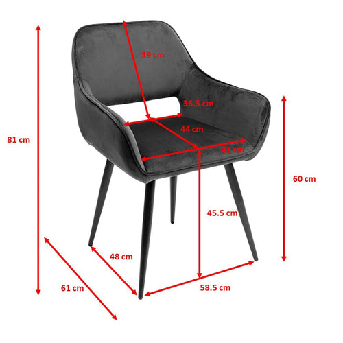 Kare Design Stoel met armleuningen San Francisco grijs - vtwonen shop