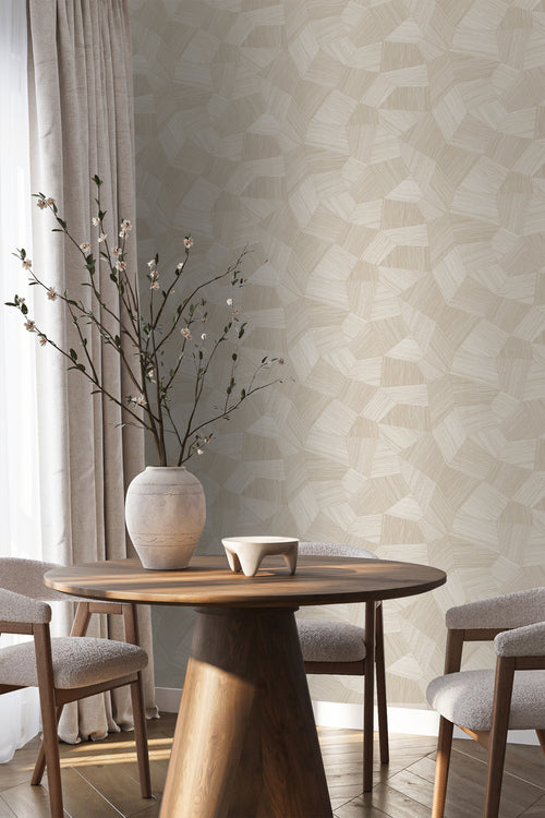 Origin Wallcoverings behang grafisch 3D motief gebroken wit - 53 cm x 10.05 m - 347986 - vtwonen shop