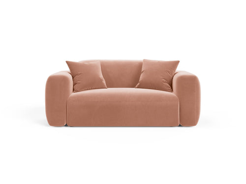 Cosmopolitan Design Modulaire bank Strino 2-zits, flueel roze - 98x180x78cm