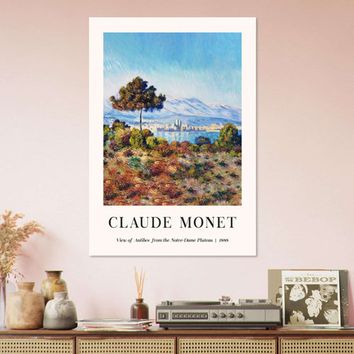 Artfulprints  Claude Monet - View of Antibes, from the Notre-Dame Plateau   poster 50x70 cm - vtwonen shop